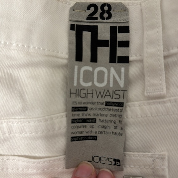 Joe’s White Boot cut Jeans, High Waist Icon Fit, stretch, w28 - Picture 4 of 8